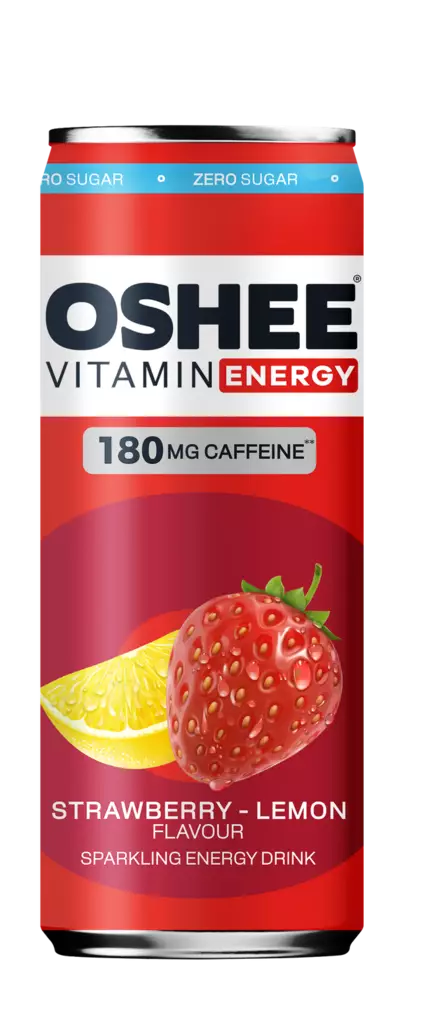 OSHEE ENERGY STRAWBERRY-LEMON - Energiajuomat - 5905868422436 - 1