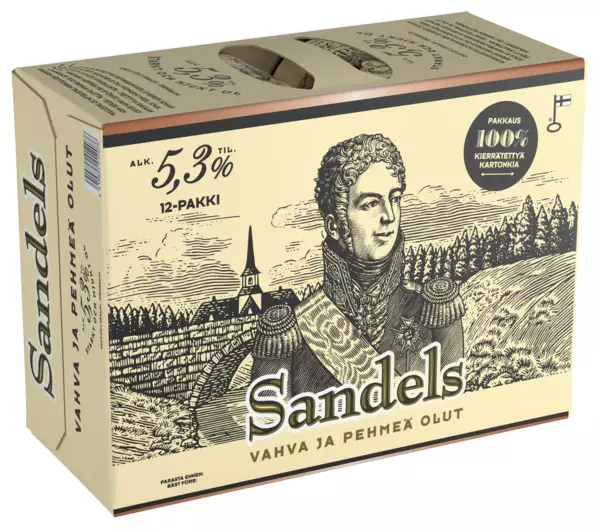 SANDELS 5,3% 12-PACK - Oluet - 6419802012076 - 1