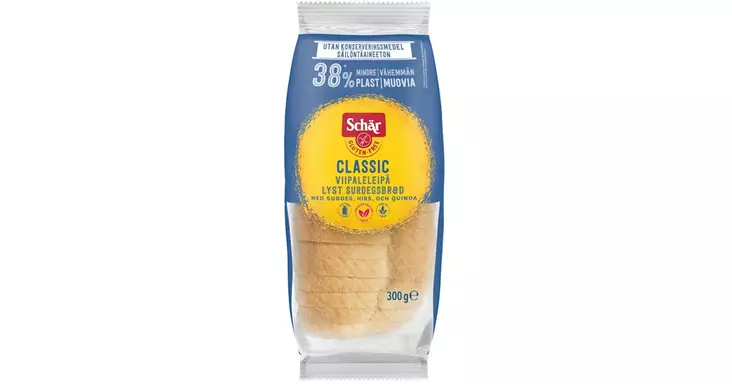 SCHÄR GLUTEENITON VAALEA LEIPÄ 300G - Vaaleat leivät - 8008698005576 - 1