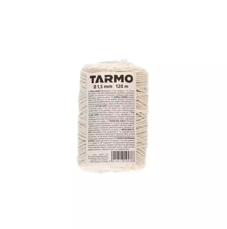 TARMO PUUVILLANARU 1,5MMX120M - Muut konttoritarvikkeet - 6410413194366 - 1