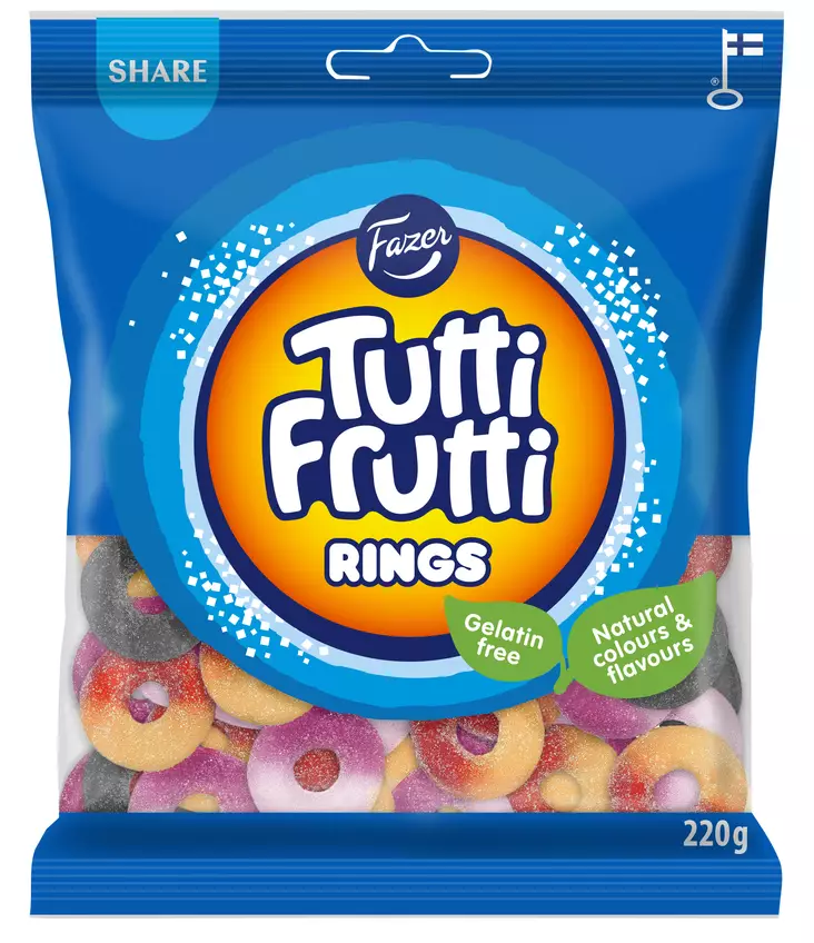 TUTTI FRUTTI RINGS MAKEISSEKOITUS - Karkit - 6416453036376 - 1