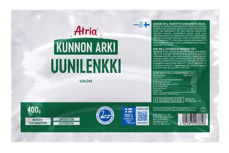 UUNILENKKI 400G ATRIA - Makkarat ja Nakit - 6407870073396 - 1