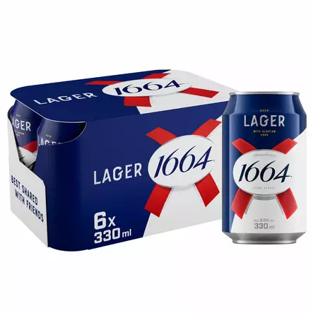 BLANK LAGER1664 6-PACK 5% - Oluet - 5740700976377 - 1