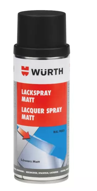 MUSTA SPRAYMAALI WURTH - Spraymaalit - 4045989443437 - 1