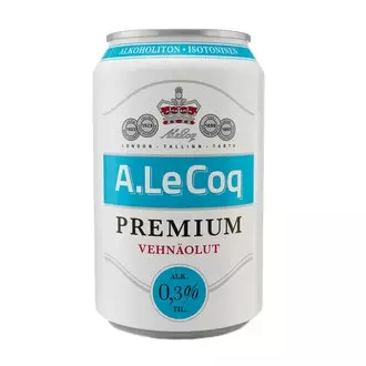 A. LE COQ PREMIUM VEHNÄOLUT 0,3% - Limonadit - 4740098091387 - 1