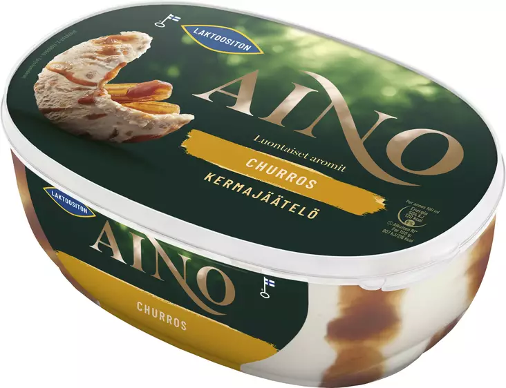 AINO CHURROS LAKTOOSITON - Jäätelöpakkaukset - 6430064408087 - 1