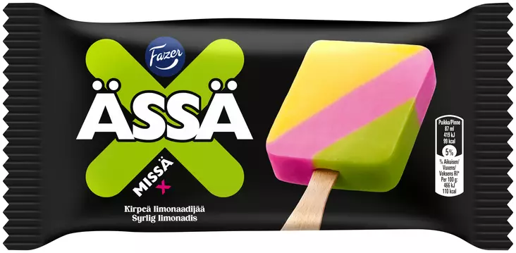 ÄSSÄ MISSÄ X LIMONADIJÄÄ - Jäätelötikut - 6430064408377 - 1