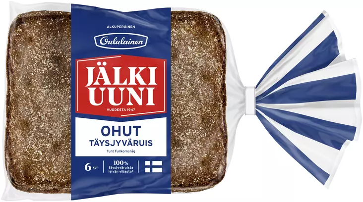 JÄLKIUUNIPALA OHUT RUIS 6KPL 240G - Tummat leivät - 6413467442407 - 1