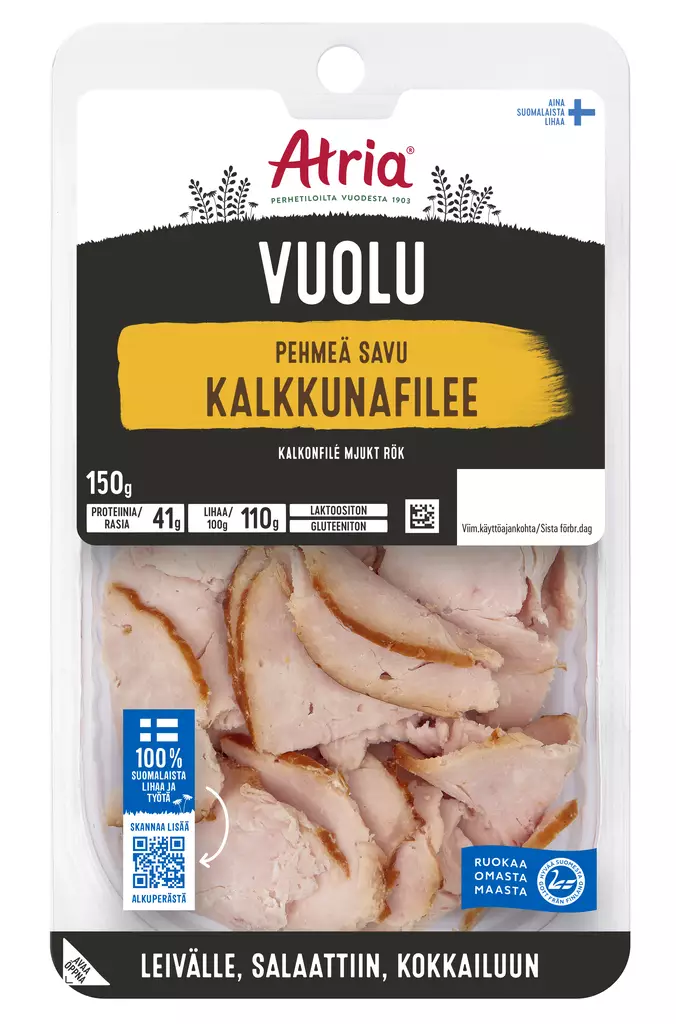KALKKUNAFILEE VUOLU ATRIA - Leivänpäälliset / Leikkeleet - 6407800013577 - 1