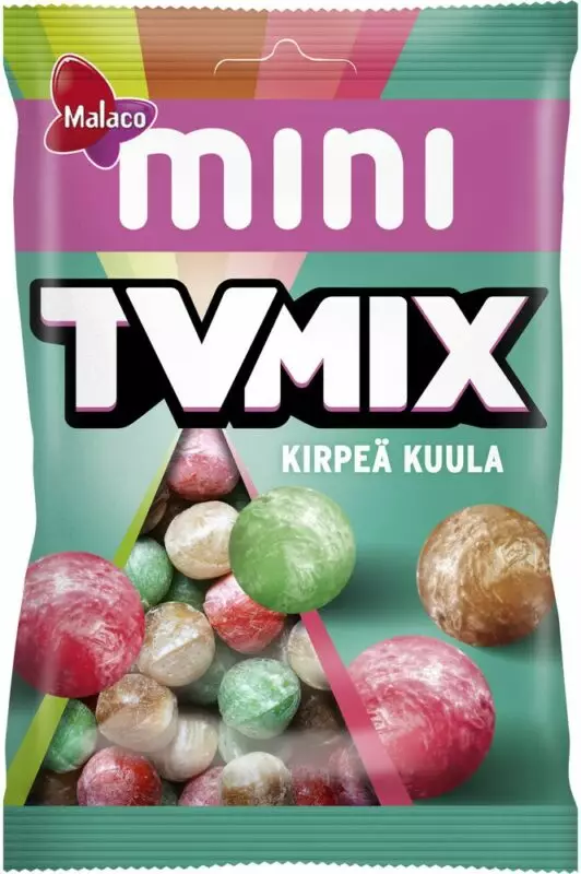 MALACO TV MIX KIRPEÄ KUULA PUSSI 90G - Karkit - 6420256913857 - 1