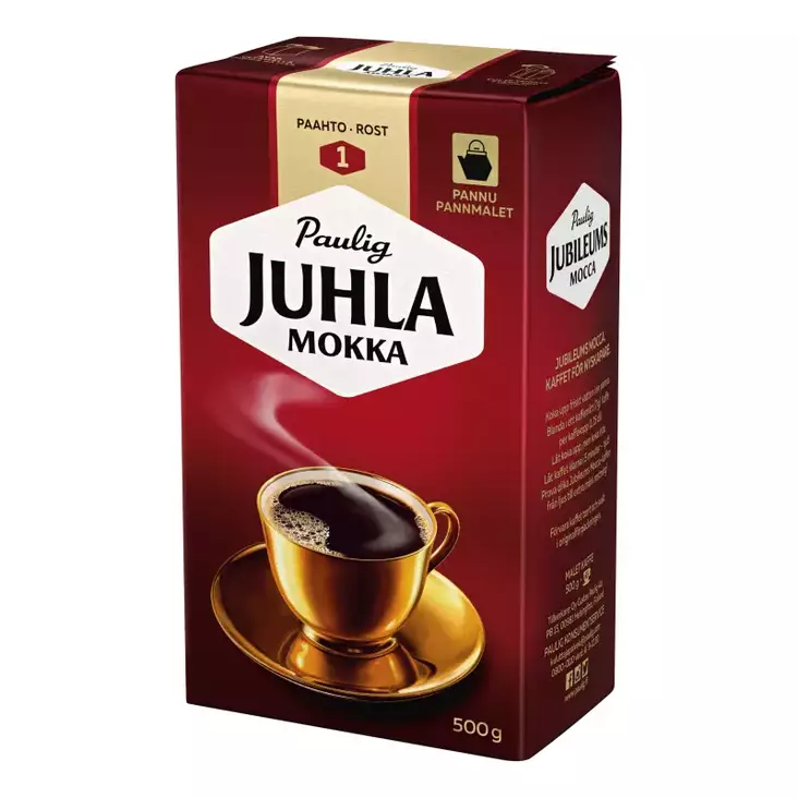PAULIG JUHLA MOKKA 500G PANNU - Kahvi - 6411300000487 - 1