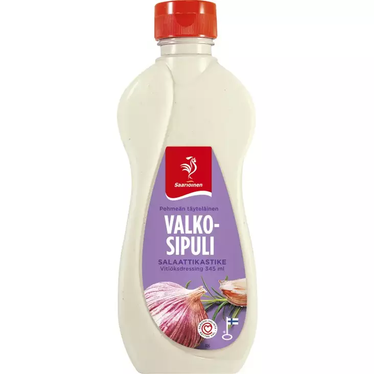 SAARIOINEN VALKOSIPULIKASTIKE 345G - Kastikkeet - 6412000015887 - 1
