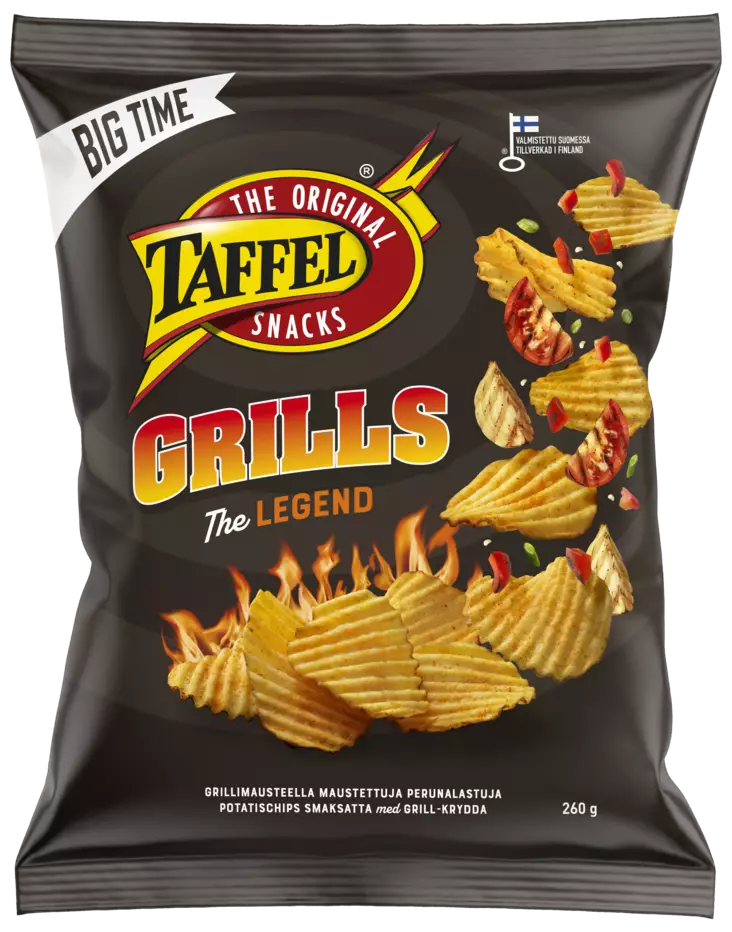 TAFFEL GRILLS THE LEGEND 260G - Sipsit ja snacksit - 6410380041687 - 1