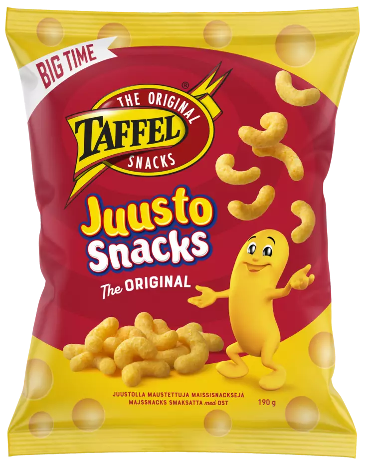 TAFFEL JUUSTOSNACKS 190G - Sipsit ja snacksit - 6410380049737 - 1