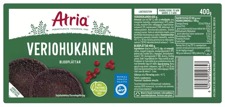 VERIOHUKAISET 400G ATRIA - Mikroateriat - 6407850056647 - 1