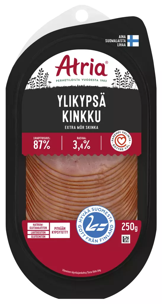 YLIKYPSÄKINKKU 250G ATRIA - Leivänpäälliset / Leikkeleet - 6407880083347 - 1