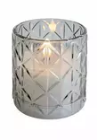 DOMINO GLASS LANTERN GREY B/O - Valot ja valosarjat - 6435200304728 - 1