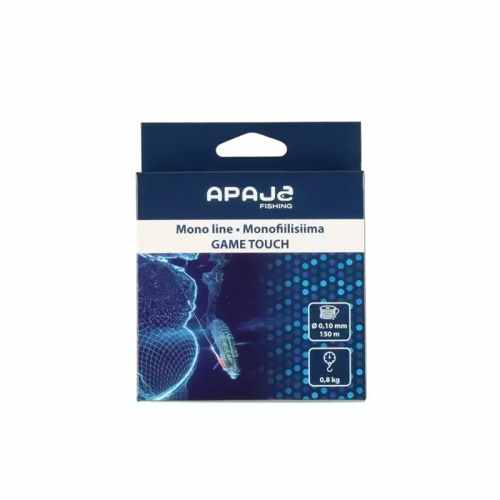APAJA MONOFIILISIIMA 150M 0,10MM 0,8KG - Muut kalastustarvikkeet - 6410416321868 - 1