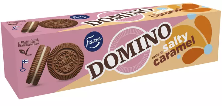 DOMINO TÄYTEKEKSI SALTY CARAMEL - Leivonnaiset - 6416453074668 - 1