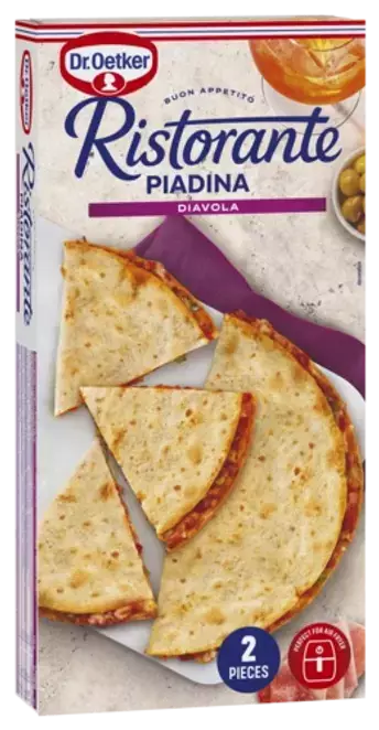 DR. OETKER RISTORANTE PIADINA DIAVOLA 28 - Pakastepizzat - 4001724054658 - 1
