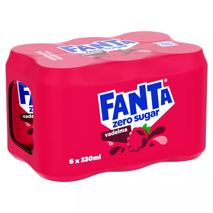 FANTA VADELMA ZERO 6- PACK - Limonadit - 6415600589338 - 1