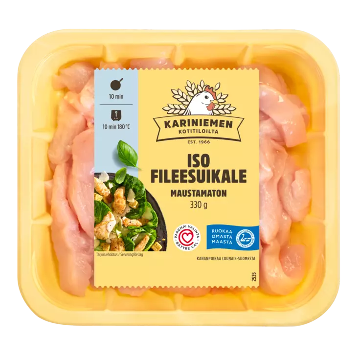 ISO FILEESUIKALE MAUSTAMATON KARINIEMEN - Kanan- / Broilerinliha - 6409100000288 - 1