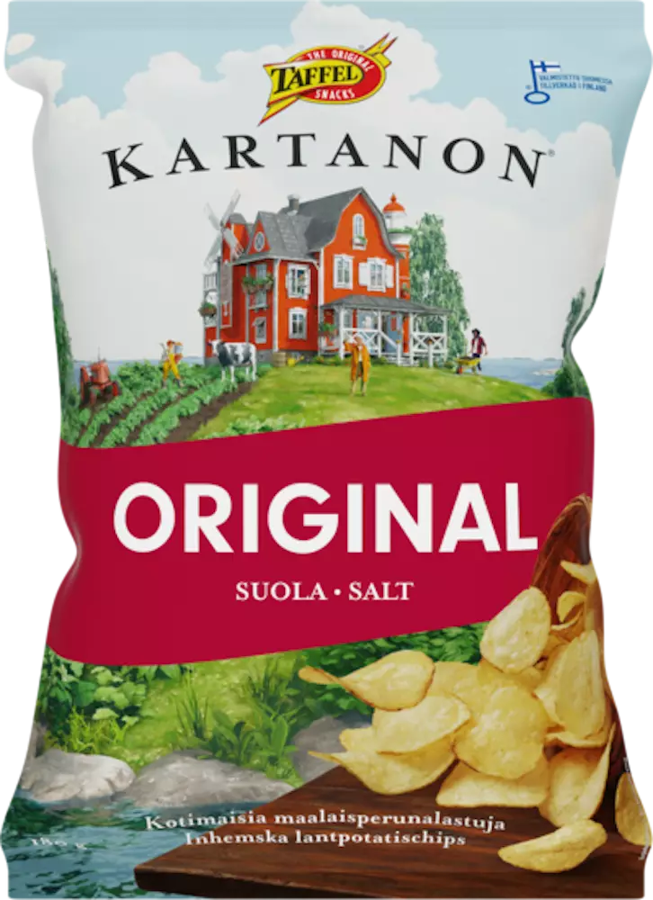 KARTANON ORIGINAL PERUNALASTU - Sipsit ja snacksit - 6410381083068 - 1
