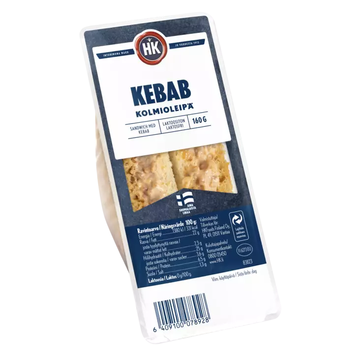 KEBAB KOLMIOLEIPÄ HK - Mikroateriat - 6409100078928 - 1