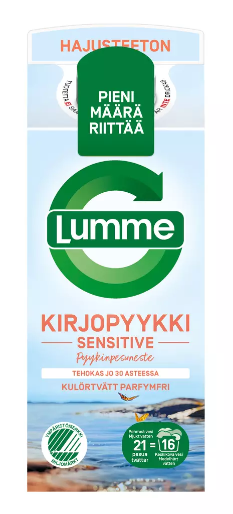 KIRJOPYYLLI SENSITIVE LUMME - Pyykinpesu- ja huuhteluaineet - 7046110311578 - 1