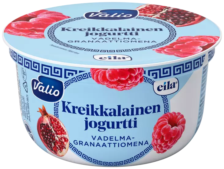 KREIKKALAINEN JOGURTTI VADELMA-GRANOMENA - Jogurtit - 6408430024858 - 1
