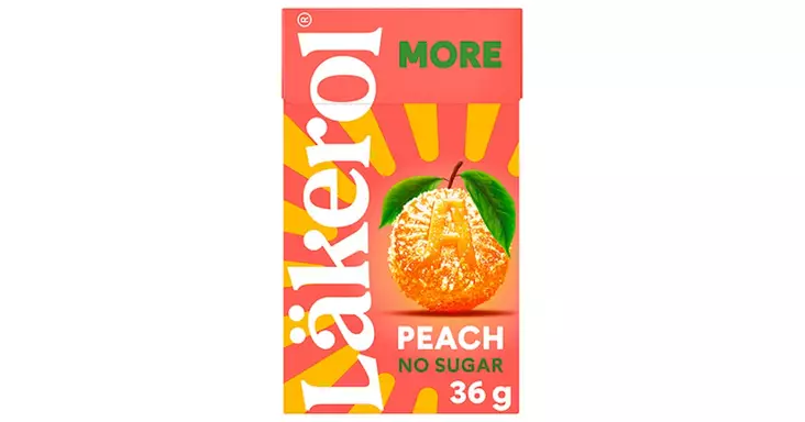LÄKEROL MORE PEACH SOK.PASTILLI - Purkat ja pastillit - 7310350505258 - 1