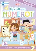 OPETELLAAN NUMEROT PUUHAKIRJA - Muut Vapaa-ajan tuotteet - 6416739587288 - 1