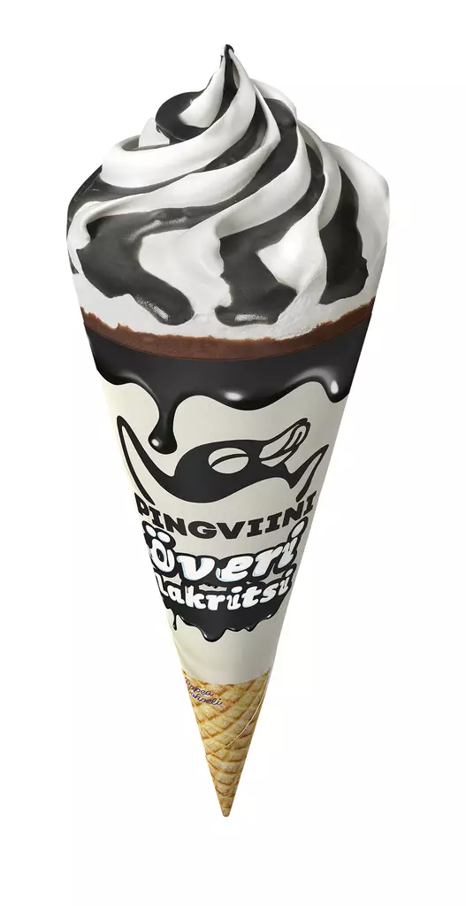 PINGVIINI ÖVERI LAKRITSI TUUTTI 106G - Jäätelötuutit - 6430064408018 - 1