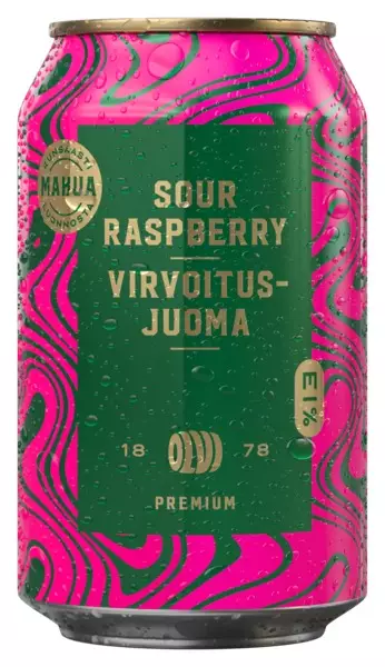 SOUR RASPBERRY VIRVOITUSJ 0,33L OLVI - Limonadit - 6419800044918 - 1