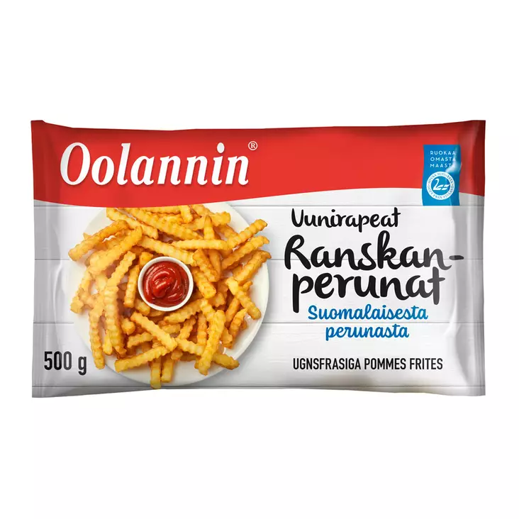 UUNIRAPEAT RANSKALAISET 500G OOLANNIN - Perunapakasteet - 6410380097608 - 1