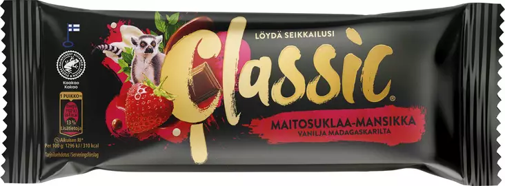 VALIO CLASSIC MAITOSUKLAA-MANSIKKA - Jäätelötikut - 6430064406618 - 1