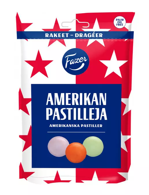 AMERIKAN PASTILLEJA 175G FAZER - Suklaat - 6416453039919 - 1