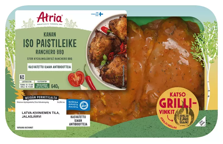 ATRIA BBQ KAN PAISTIL 640G - Kanan- / Broilerinliha - 6407830039509 - 1