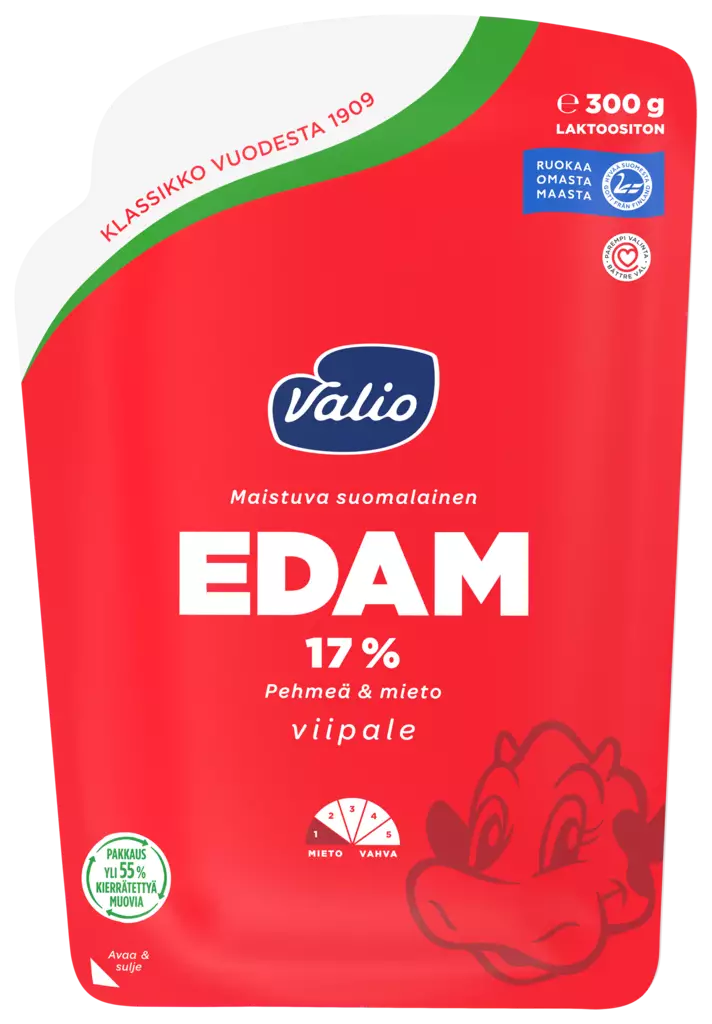 EDAM VIIPALEET 300G 17% - Höylättävät ja viipaloidut juustot - 6408430036349 - 1