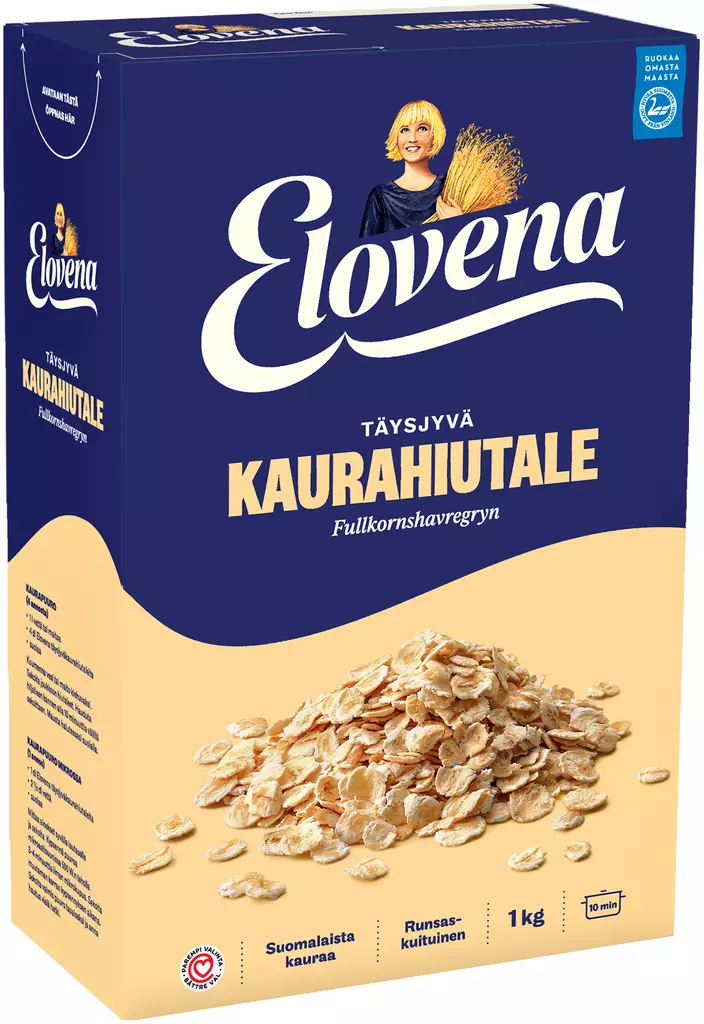 ELOVENA KAURAHIUTALE 1 KG - Jauhot - 6416597113919 - 1