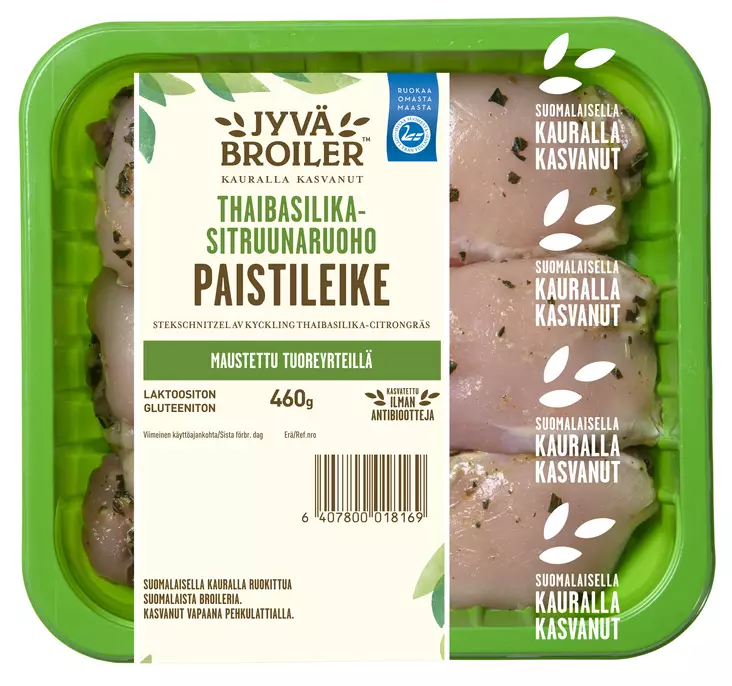 JYVÄBROILERI THAIB-SITRUUNA PAISTILEIKE - Kanan- / Broilerinliha - 6407800018169 - 1