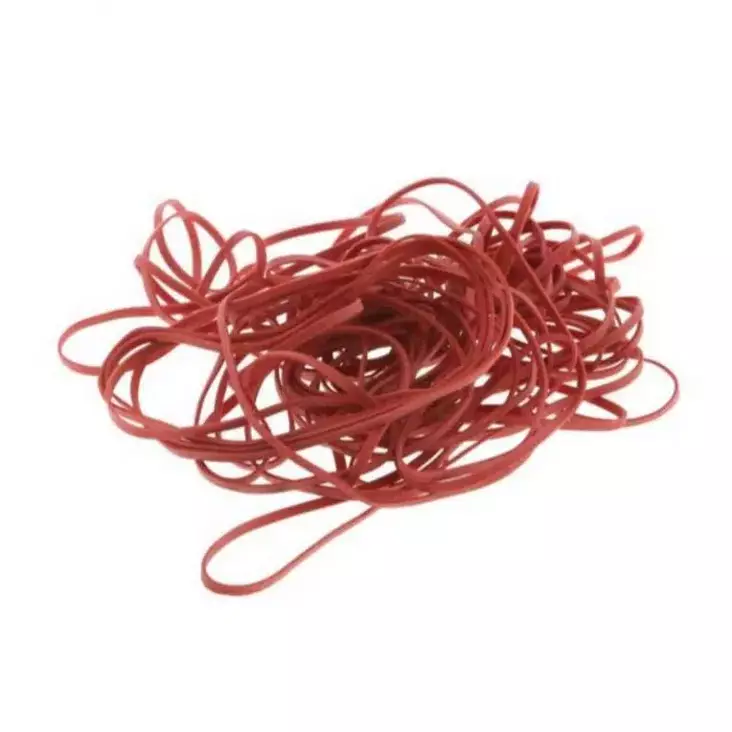 KUMIRENGAS 75MM 100G/PSS PUNAINEN - Muut siivoustarvikkeet - 6426600011149 - 1