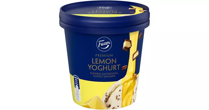 LEMON YOGHURT KERMAJÄÄTELÖ SITRUUNAFAZER - Jäätelöpakkaukset - 6430064408469 - 1