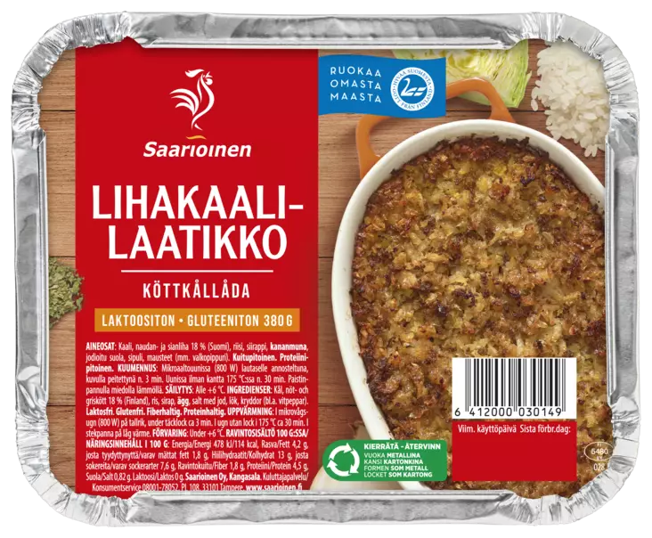 LIHAKAALILAATIKKO 380G SAARIOINEN - Mikroateriat - 6412000030149 - 1