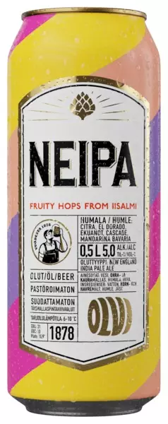 NEIPA FRUITY HOPS 5.0% 0,5L OLVI - Oluet - 6419800010319 - 1