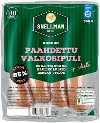 PAAHDETTU VALKOSIPULI GRILLIMAKKARA - Makkarat ja Nakit - 6409620017759 - 1