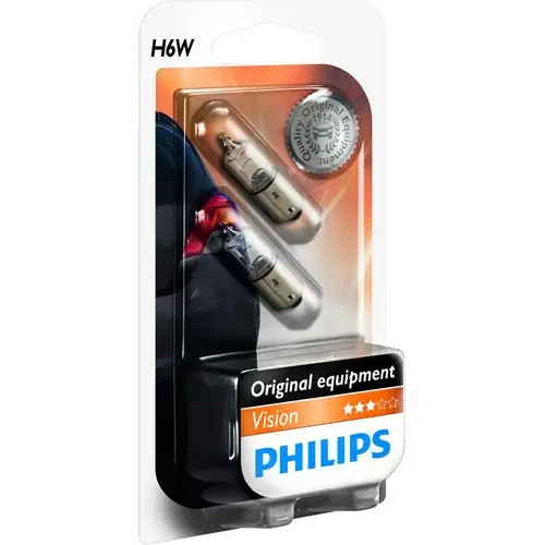 PHILIPS H6W 12V 6W ITSEP. - Auton polttimot - 8711500247209 - 1