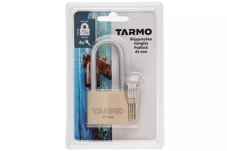 RIIPPULUKKO 45MM PITKÄ TARMO - Muut työkalut - 6410413170179 - 1