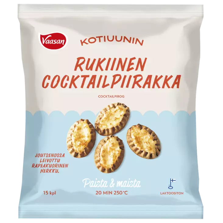 RUKIINEN COCTAILPIIRAKKA KOTIUUNI - Perunapakasteet - 6437005048289 - 1