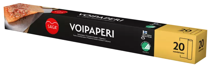 SAGA VOIPAPERI 37CMX20M TERÄLLINEN - Ruoansäilytystuotteet - 6418400065019 - 1